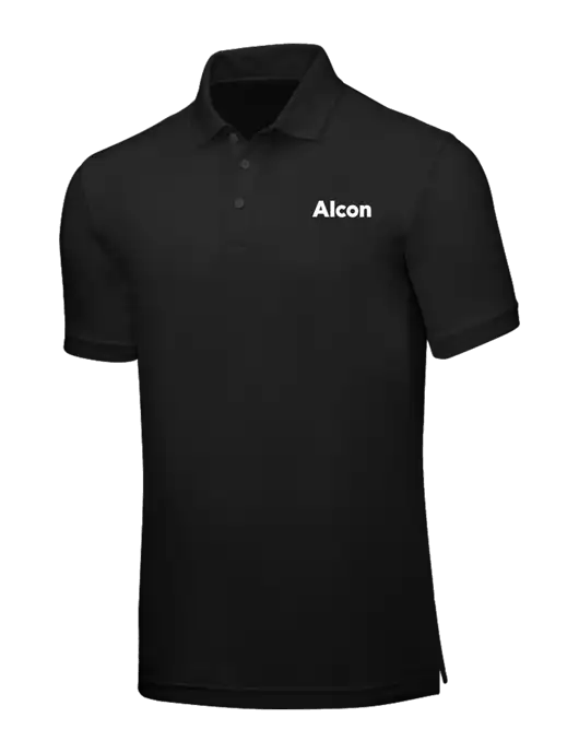 Black Core Classic Pique w/Alcon Logo