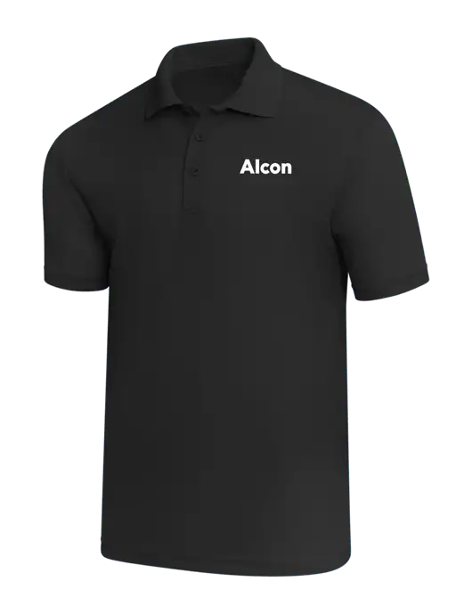 Black PosiCharge RacerMesh Polo w/Alcon Logo