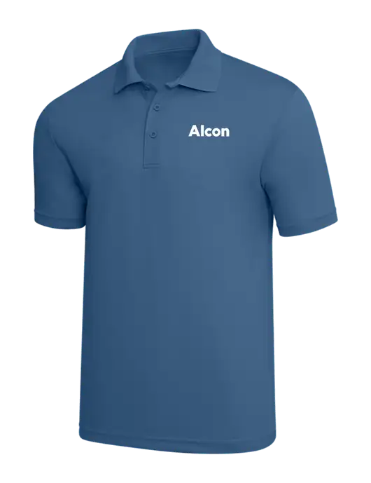 Slate Blue PosiCharge RacerMesh Polo w/Alcon Logo