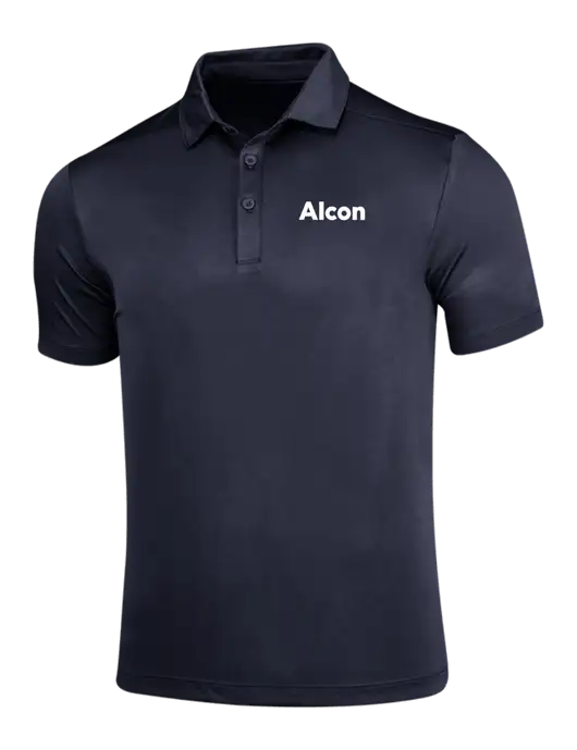 Navy Posi-UV Pro Polo w/Alcon Logo