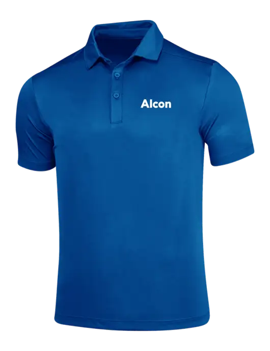 True Royal Posi-UV Pro Polo w/Alcon Logo