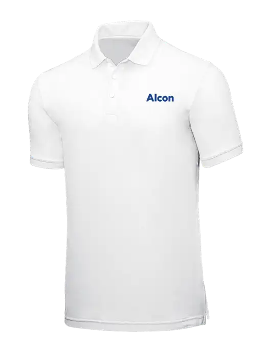 White Core Classic Pique w/Alcon Logo