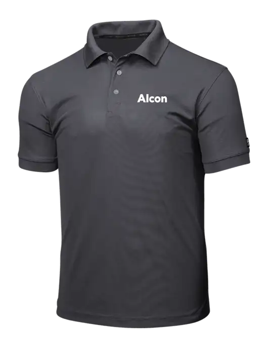 OGIO Charcoal Grey Caliber 2.0 Polo w/Alcon Logo