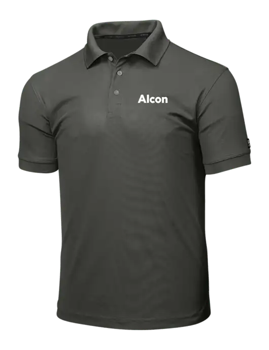 OGIO Medium Grey Caliber 2.0 Polo w/Alcon Logo