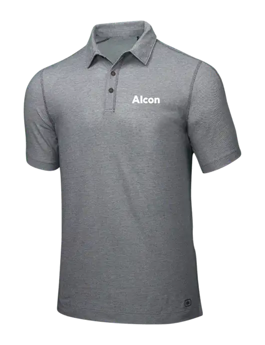 OGIO Medium Grey ONYX Polo w/Alcon Logo