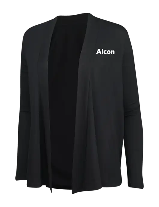 Black Womens Concept Cardigan w/Alcon Logo