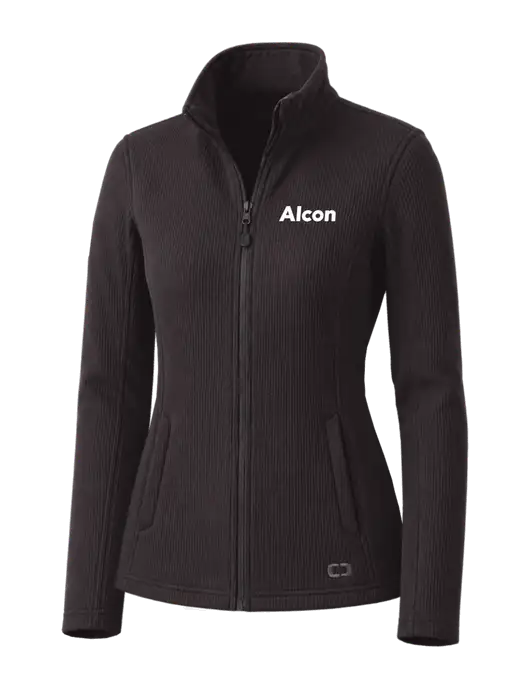 OGIO Blacktop Womens Grit Fleece Jacket w/Alcon Logo