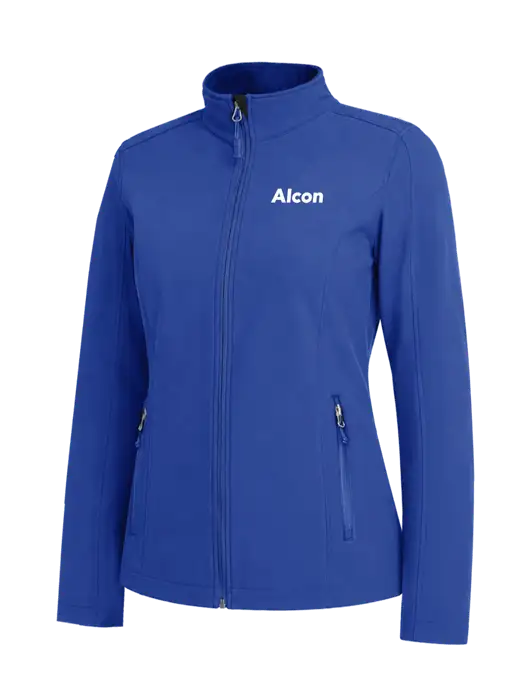 Dark Royal Womens Core Soft Shell Jacket w/Alcon Logo