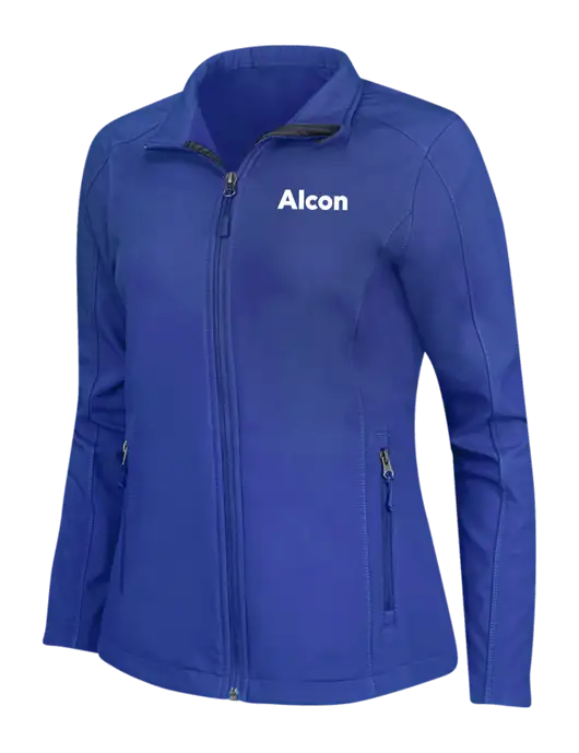 Dark Royal Womens Core Soft Shell Jacket w/Alcon Logo