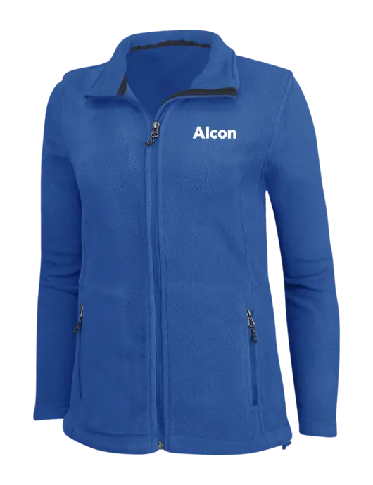 Womens Dark Royal Fleece Jacket w/Alcon Logo