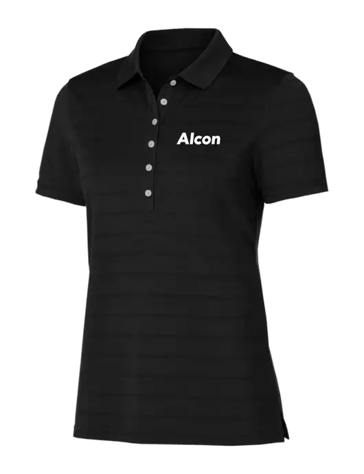 Callaway Womens Black Ventilated Polo w/Alcon Logo
