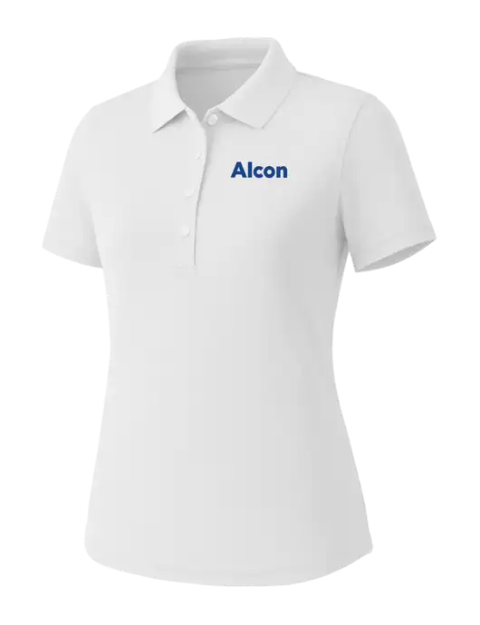 Callaway Womens Core Bright White Performance Polo w/Alcon Logo