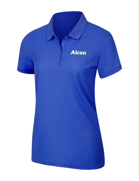 Dark Royal Womens Core Classic Pique Polo w/Alcon Logo