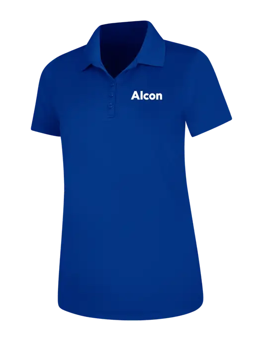 Dark Royal Womens Dry Zone UV Mesh Polo w/Alcon Logo