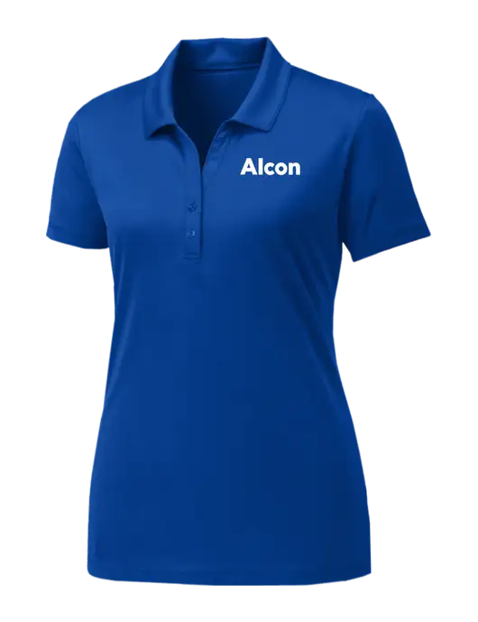 Womens Royal PosiCharge Competitor Polo w/Alcon Logo