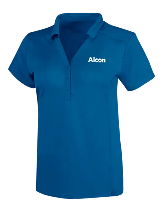 OGIO Royal Blue Womens Framework Polo w/Alcon Logo