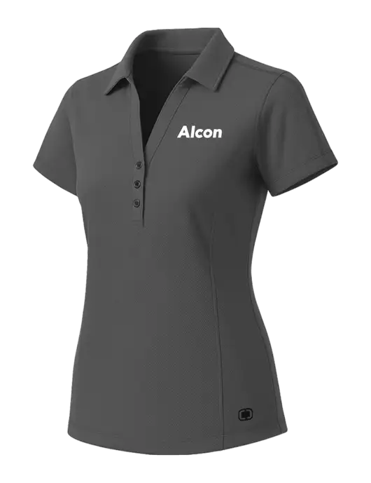 OGIO Womens Medium Grey ONYX Polo w/Alcon Logo