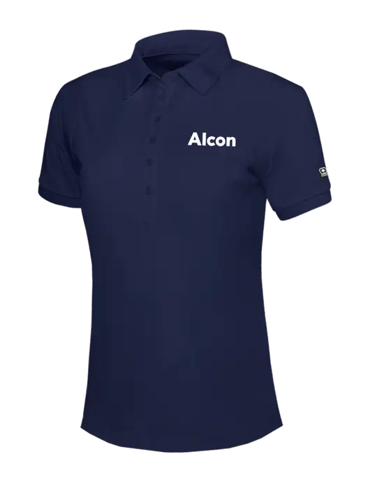 OGIO Womens Navy Jewel Polo w/Alcon Logo