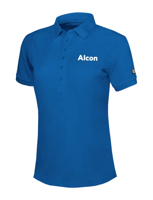 OGIO Womens Royal Blue Jewel Polo w/Alcon Logo