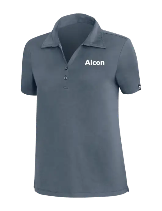 TravisMathew Dark Slate Blue Womens Coto Performance Polo w/Alcon Logo