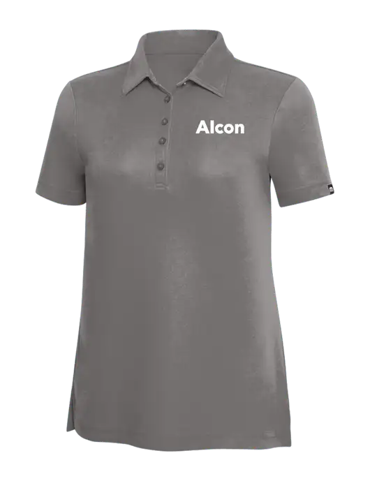 TravisMathew Grey Solid Womens Oceanside Polo w/Alcon Logo