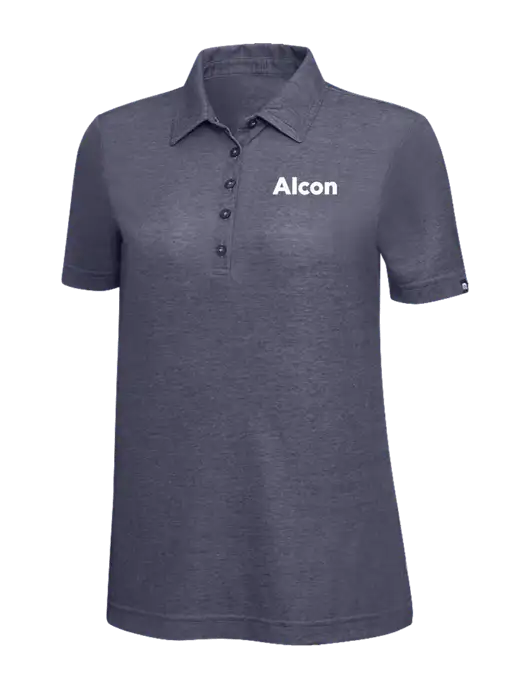 TravisMathew Navy Heather Womens Oceanside Polo w/Alcon Logo