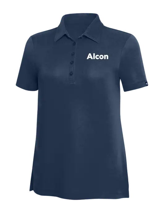 TravisMathew Navy Solid Womens Oceanside Polo w/Alcon Logo