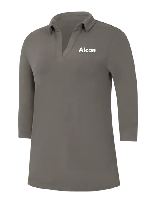 Womens Dark Grey Luxe Knit Tunic w/Alcon Logo
