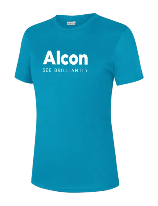  Womens Sapphire PosiCharge Competitor Tee w/Alcon Logo