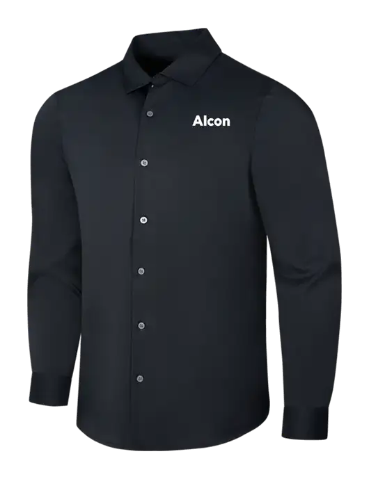 Black City Stretch Shirt w/Alcon Logo
