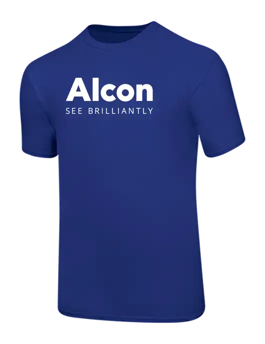 Ring Spun Royal 4.5 oz T-Shirt w/Alcon Logo
