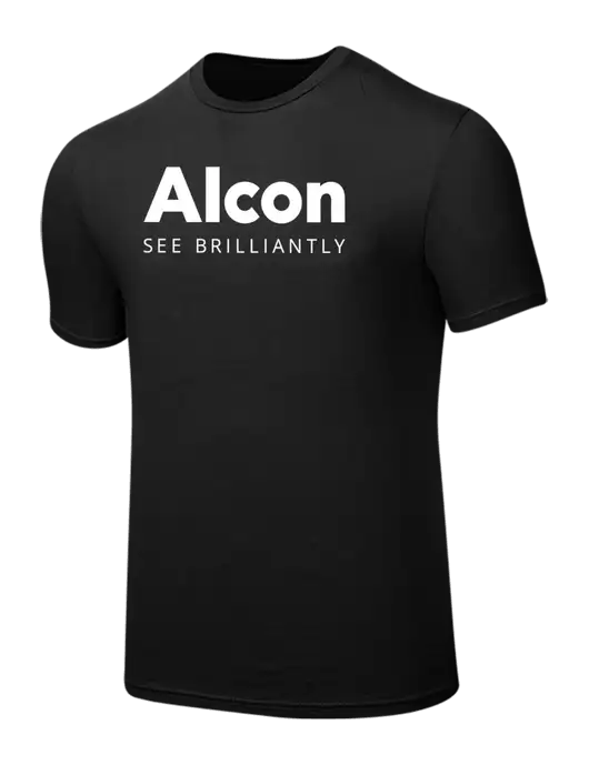 Seriously Soft Black T-Shirt w/Alcon Logo
