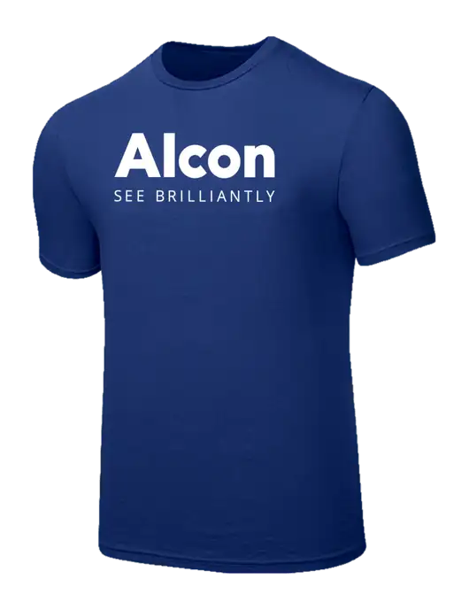 Seriously Soft Dark Royal T-Shirt w/Alcon Logo