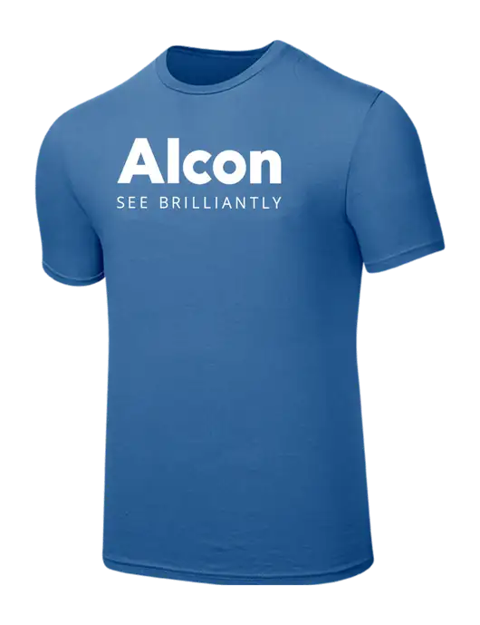 Seriously Soft Light Navy T-Shirt w/Alcon Logo