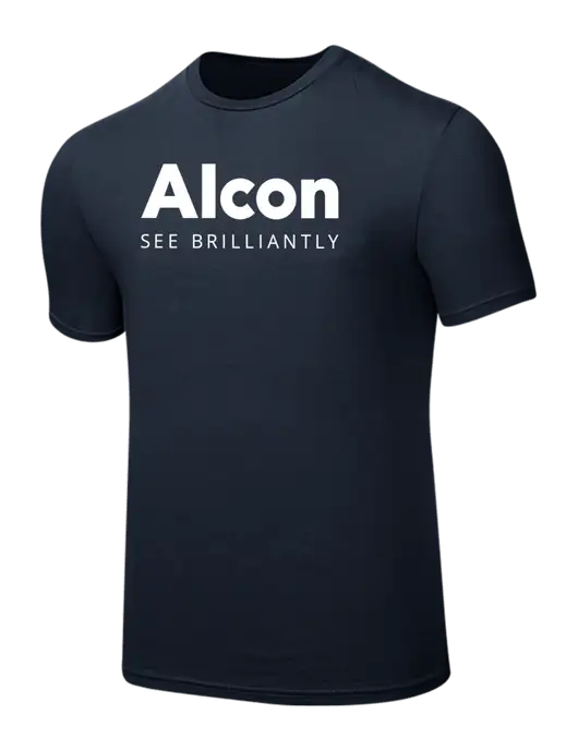 Seriously Soft Navy T-Shirt w/Alcon Logo