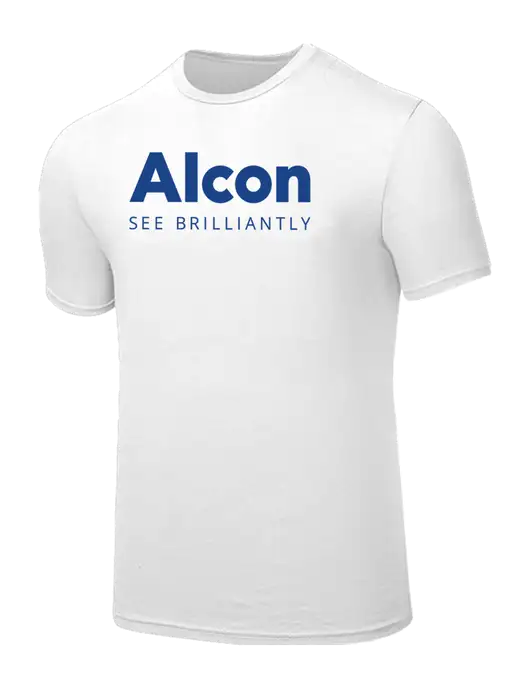 Seriously Soft White T-Shirt w/Alcon Logo