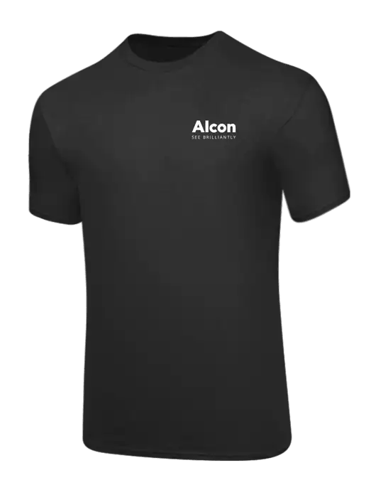 Core Blend Charcoal Grey T-Shirt w/Alcon Logo