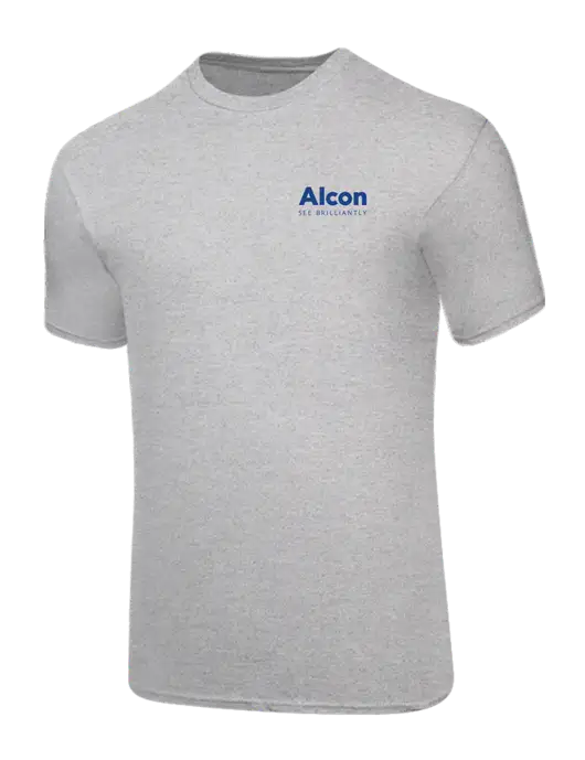 Core Blend Light Grey Heather T-Shirt w/Alcon Logo