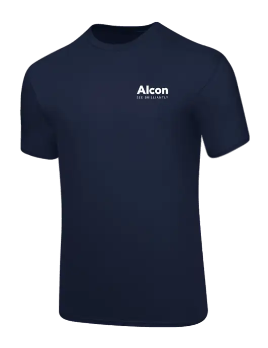 Core Blend Navy T-Shirt w/Alcon Logo