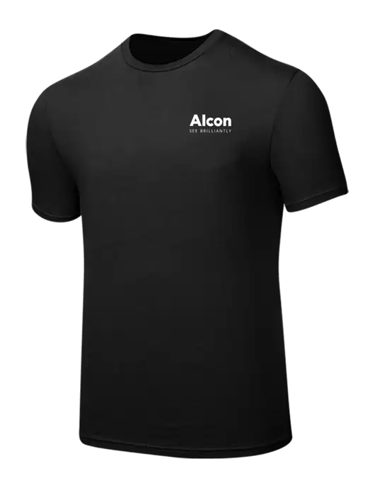 Seriously Soft Black T-Shirt w/Alcon Logo