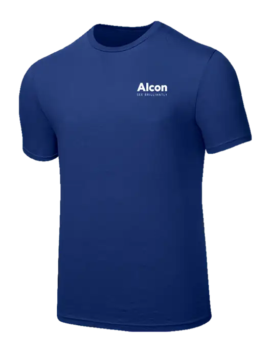 Seriously Soft Dark Royal T-Shirt w/Alcon Logo